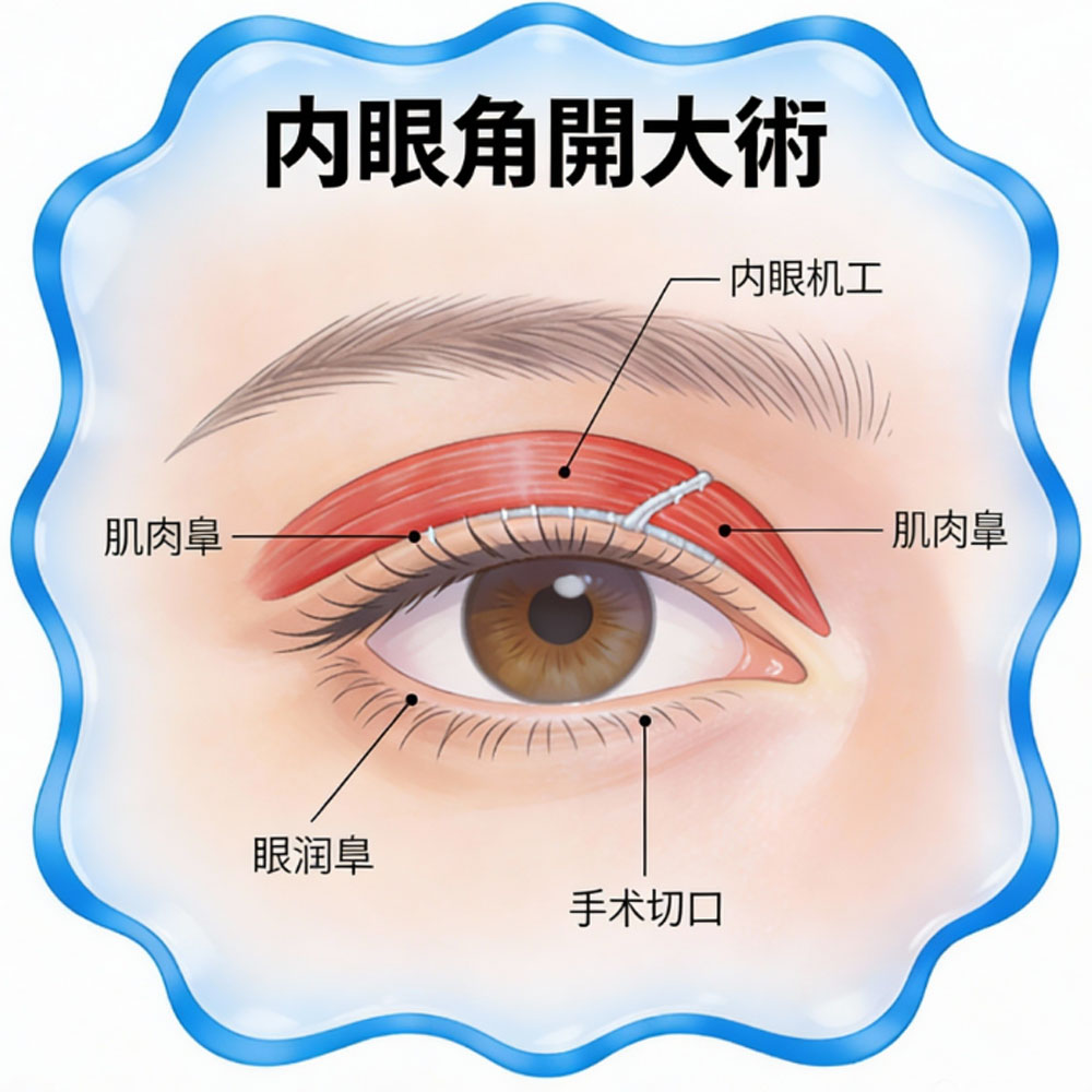 外眼角扩大